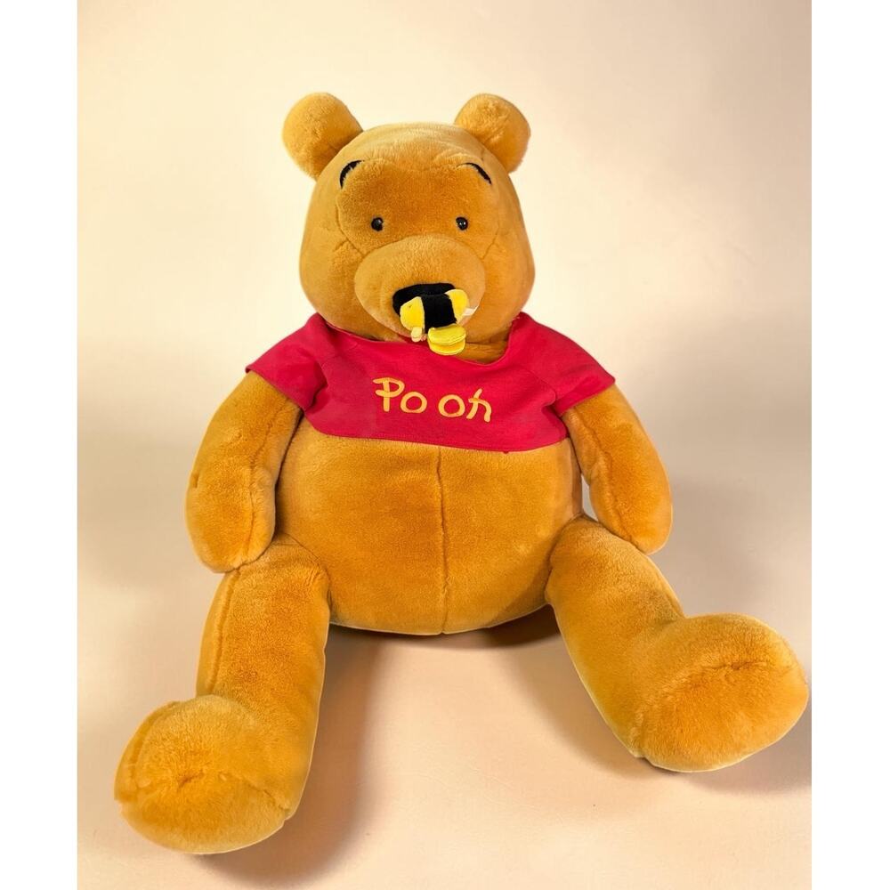 Vintage Disney Winnie the Pooh Jumbo Giant Plush Rare Oversized Stuffed Bear Bee